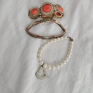 Dainty Bracelet Lot Three Pieces Fashion Jewelry